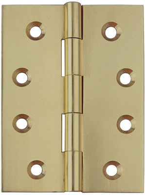 Solid Drawn Brass Hinge with Brass Pin